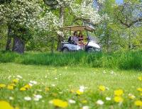 Groene wagentjes te huur vanuit Alden Biesen